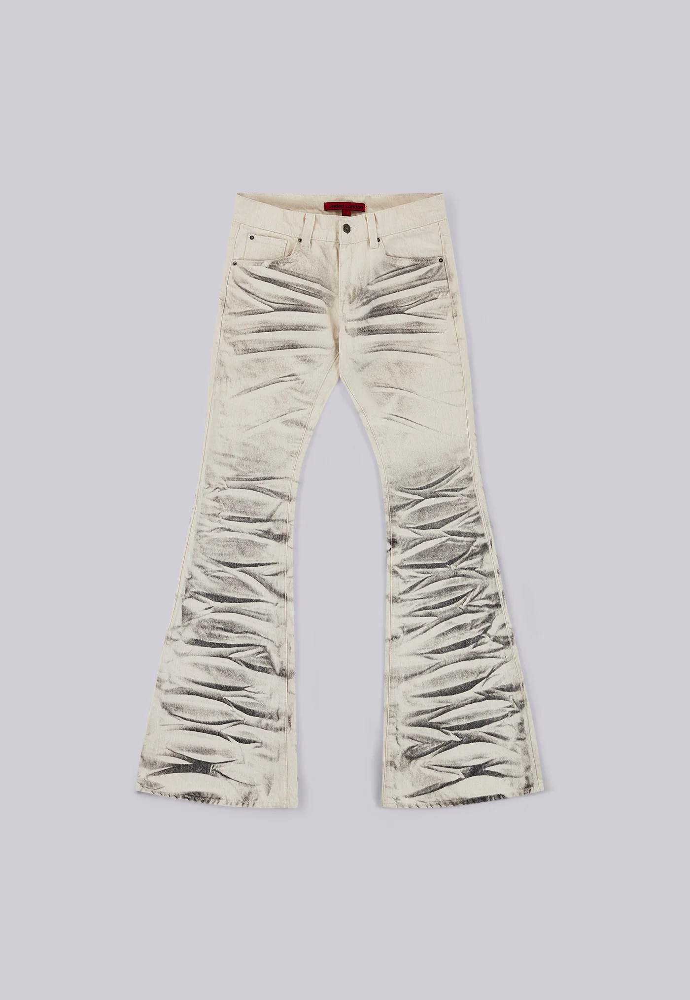 Arctic White Drift Bootcut Jeans