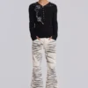 Arctic White Drift Bootcut Jeans