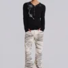 Arctic White Drift Bootcut Jeans