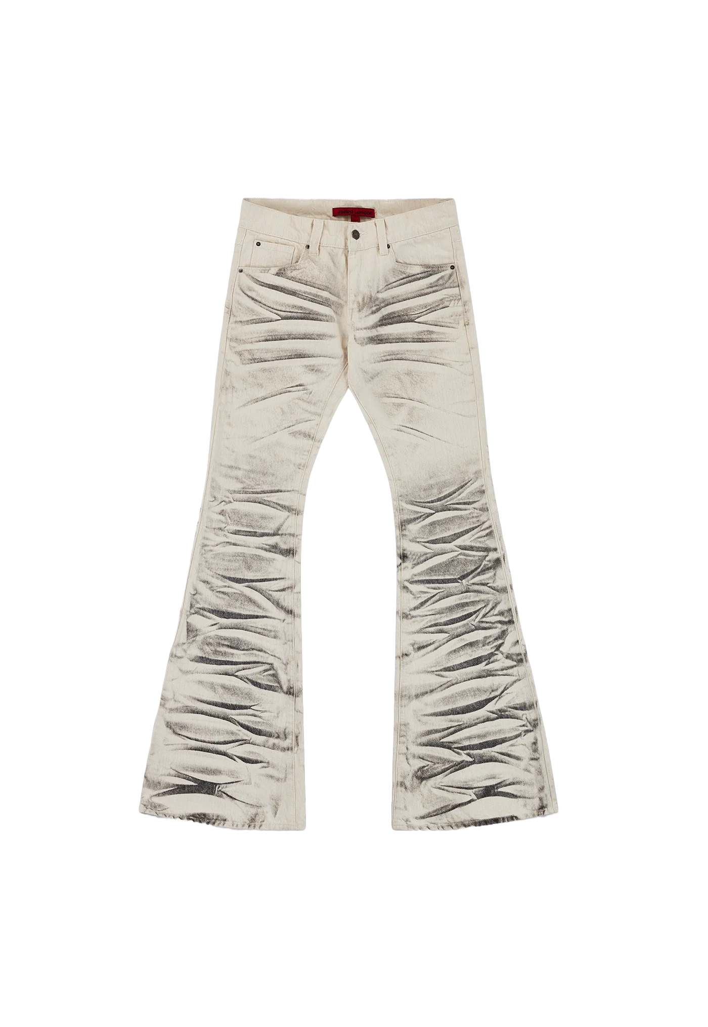Arctic White Drift Bootcut Jeans