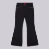 Jet Black Studded Drift Bootcut Jeans