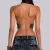 Lunae Halter Hoop Top