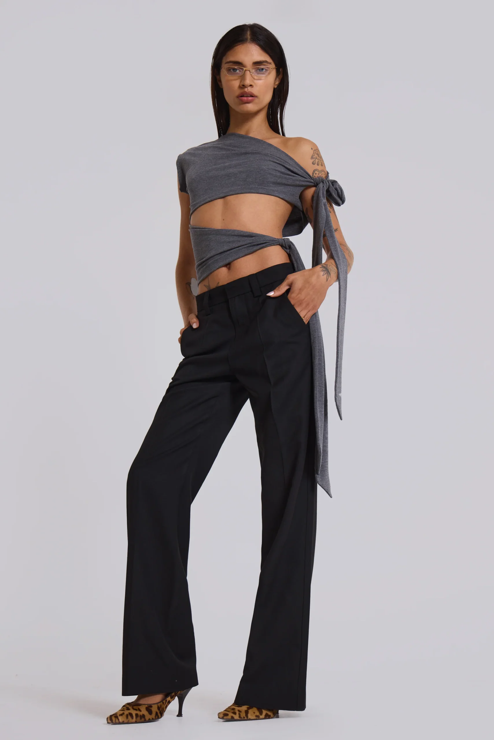 10172-black-stacked-bootcut-suit-pants-1.webp Black Stacked Bootcut Suit Pants