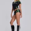 Black No.13 Football Baby Tee