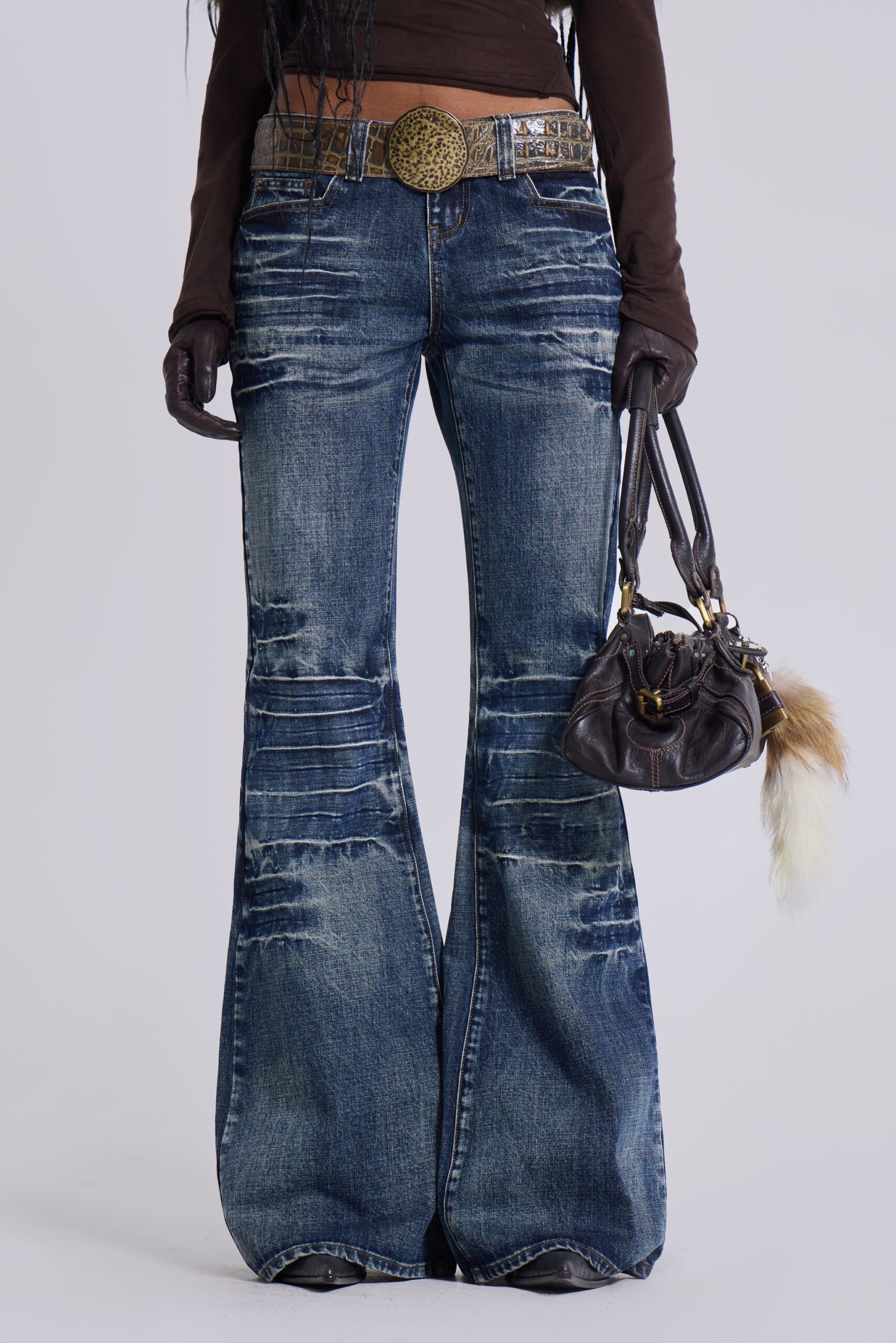 Mid Blue Drift Bootcut Jeans