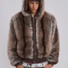 Bear Faux Fur Jacket
