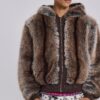 Bear Faux Fur Jacket
