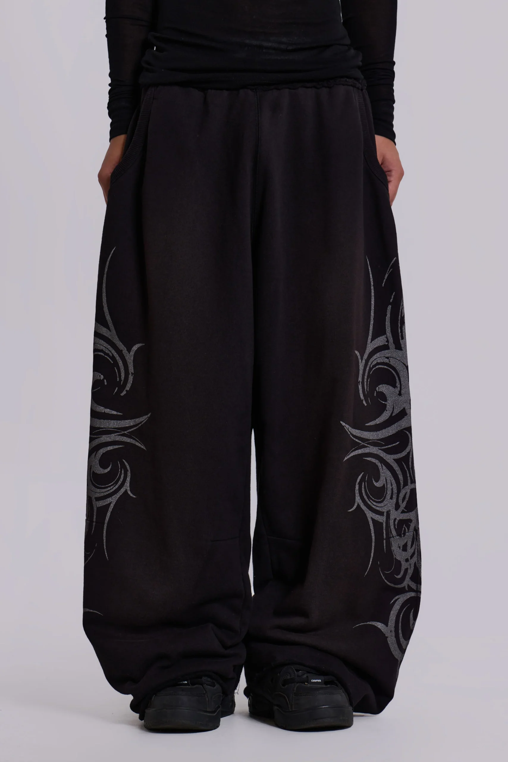 Black Baggy Blade Joggers
