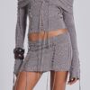 Vargo Knit Lace Up Top