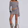Vargo Knit Lace Up Top