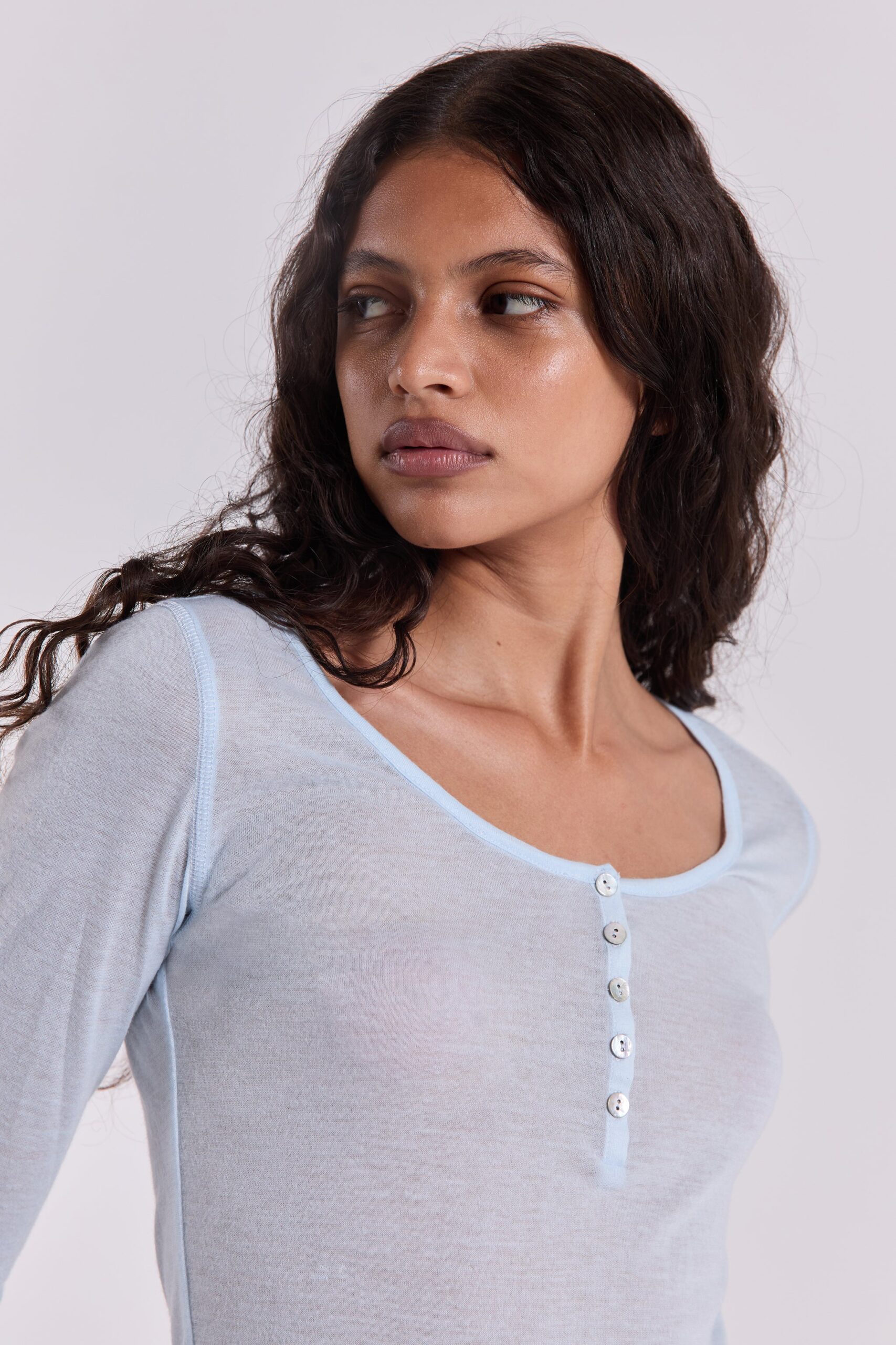 1049-sheer-henley-top-in-sky-10.jpg Sheer Henley Top In Sky