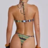 Carina Stripe Micro Bikini Top