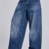 Nailed Studded Colossus Jeans in Mid Blue Wash