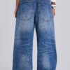 Nailed Studded Colossus Jeans in Mid Blue Wash