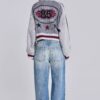 Grey Team 85 Knitted Bomber Jacket