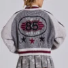 Grey Team 85 Knitted Bomber Jacket