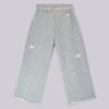 Distressed Grey Marl Baggy Monster Joggers