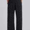 Black Pinstripe Goliath Suit Pants