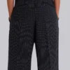 Black Pinstripe Goliath Suit Pants
