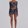 Bianca Macrame Mesh Mini Dress