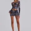 Bianca Macrame Mesh Mini Dress