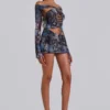 Bianca Macrame Mesh Mini Dress