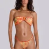 Mari Whipstitch Bikini Bottoms With Rattan Trim