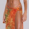 Mari Whipstitch Bikini Bottoms With Rattan Trim