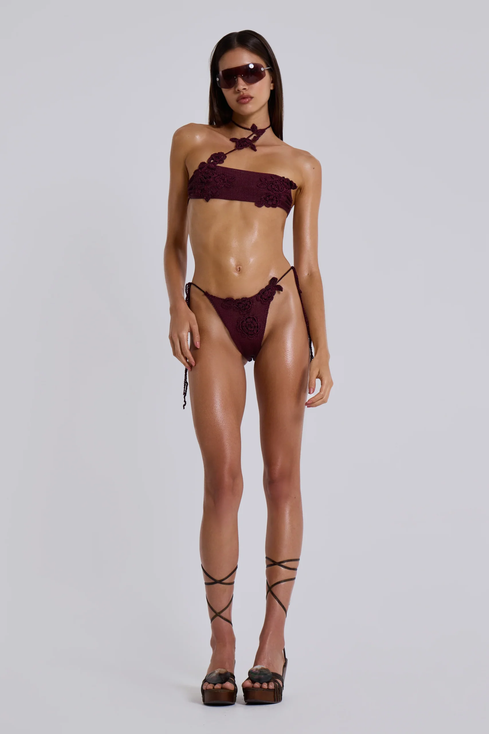 Alira Knit Flower Bikini Bottoms