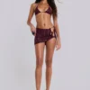 Avella Metallic Micro Triangle Bikini Top