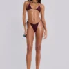 Avella Metallic Micro Triangle Bikini Top