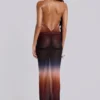 Azevedo Knotted Halter Maxi Dress