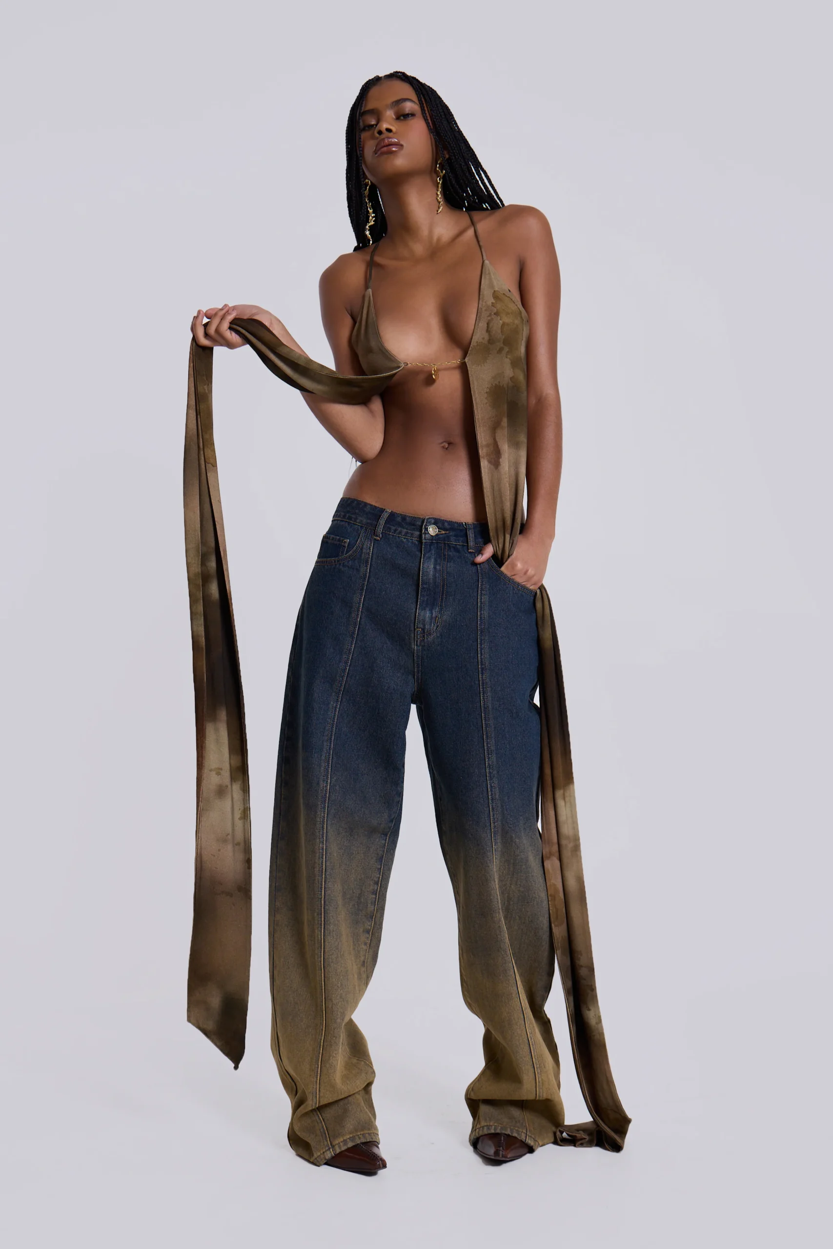 11418-ayla-backless-plunge-wrap-top-in-brown-4.webp Ayla Backless Plunge Wrap Top in Brown