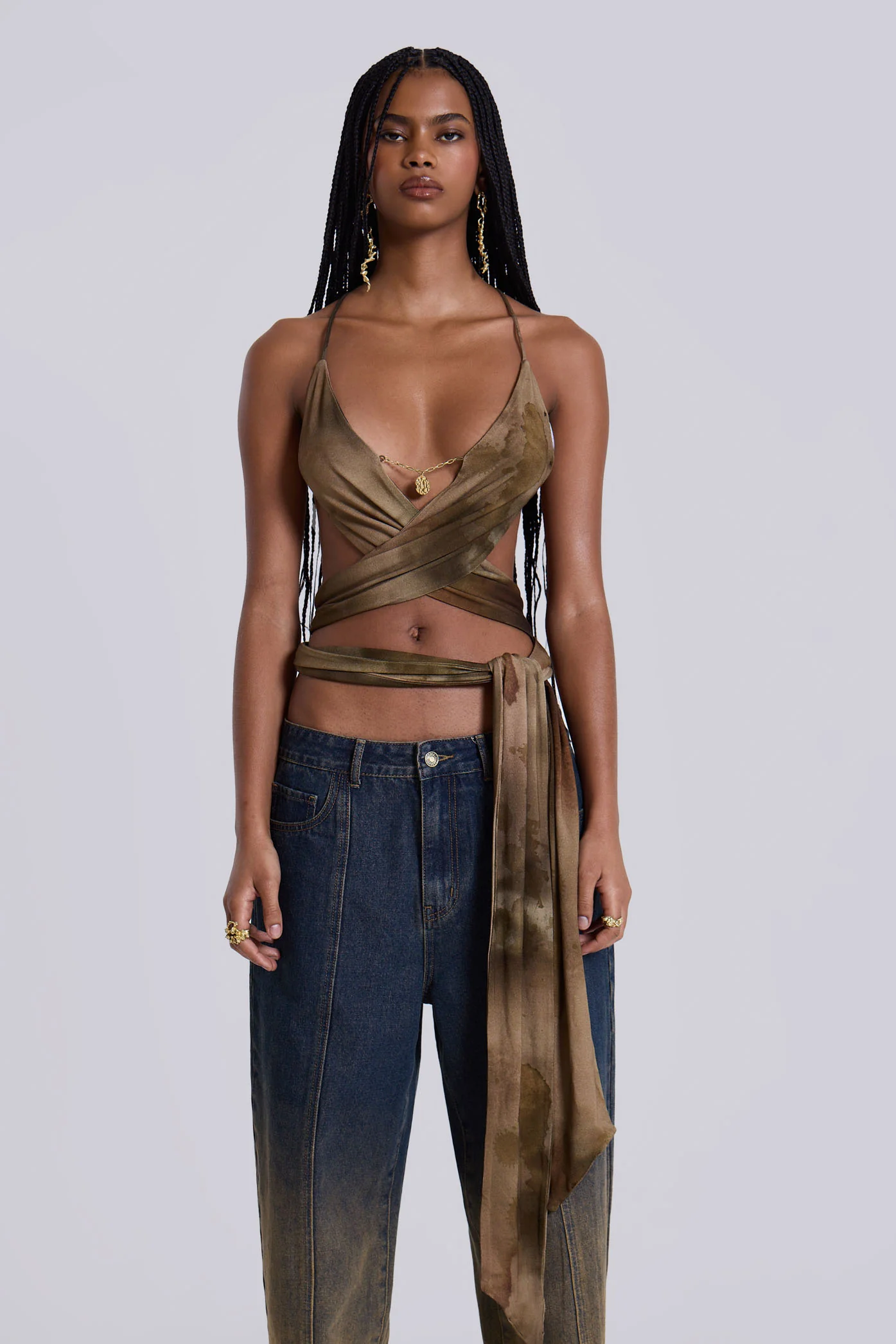 11418-ayla-backless-plunge-wrap-top-in-brown-6.webp Ayla Backless Plunge Wrap Top in Brown