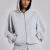 Grey Marl Oversized Monster Hoodie