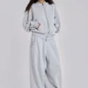 Grey Marl Oversized Monster Hoodie