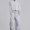 Grey Marl Oversized Monster Hoodie