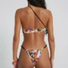 Tropical Haze Cross Tie Bikini Top