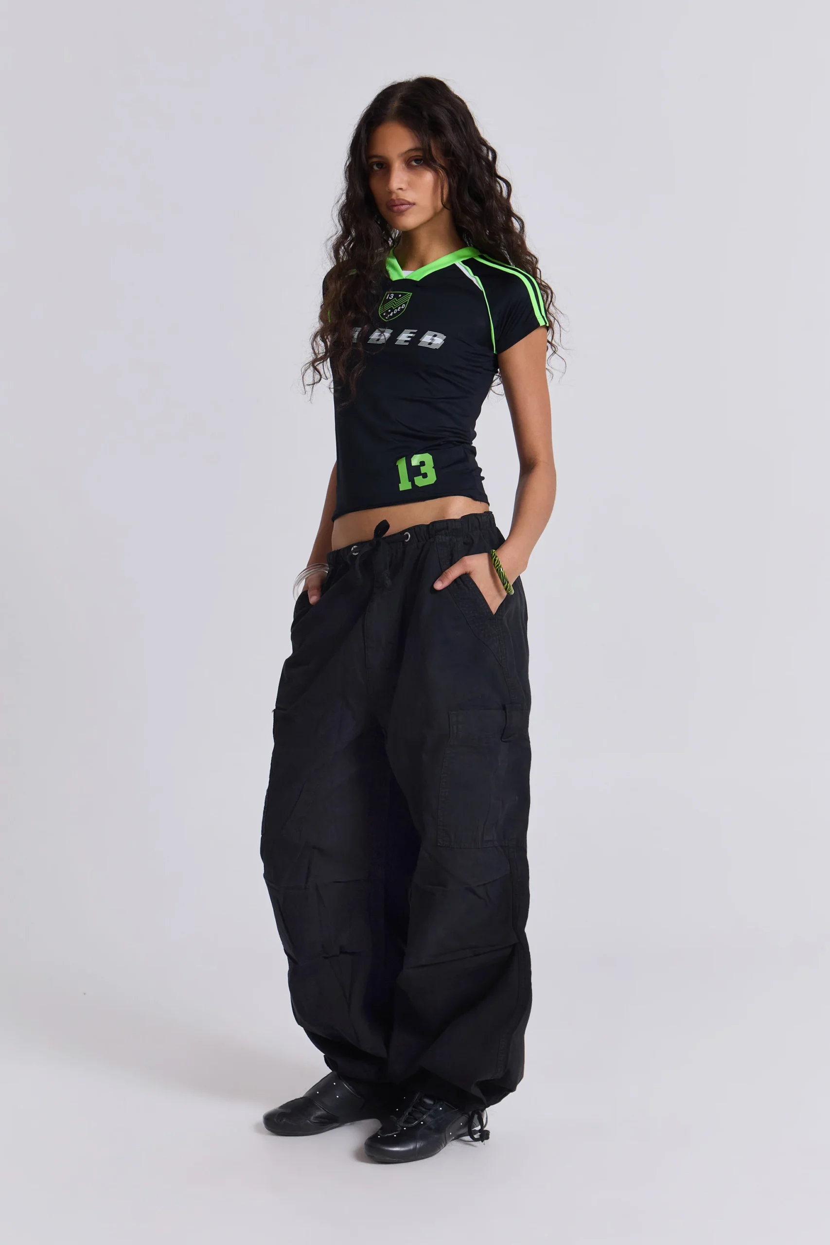 Black Parachute Cargo Pants