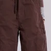 Brown Parachute Cargo Pants