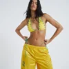 Amarela Laced Edge Halter Neck Bikini Top