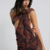 Athena One Shoulder Draped Maxi Dress