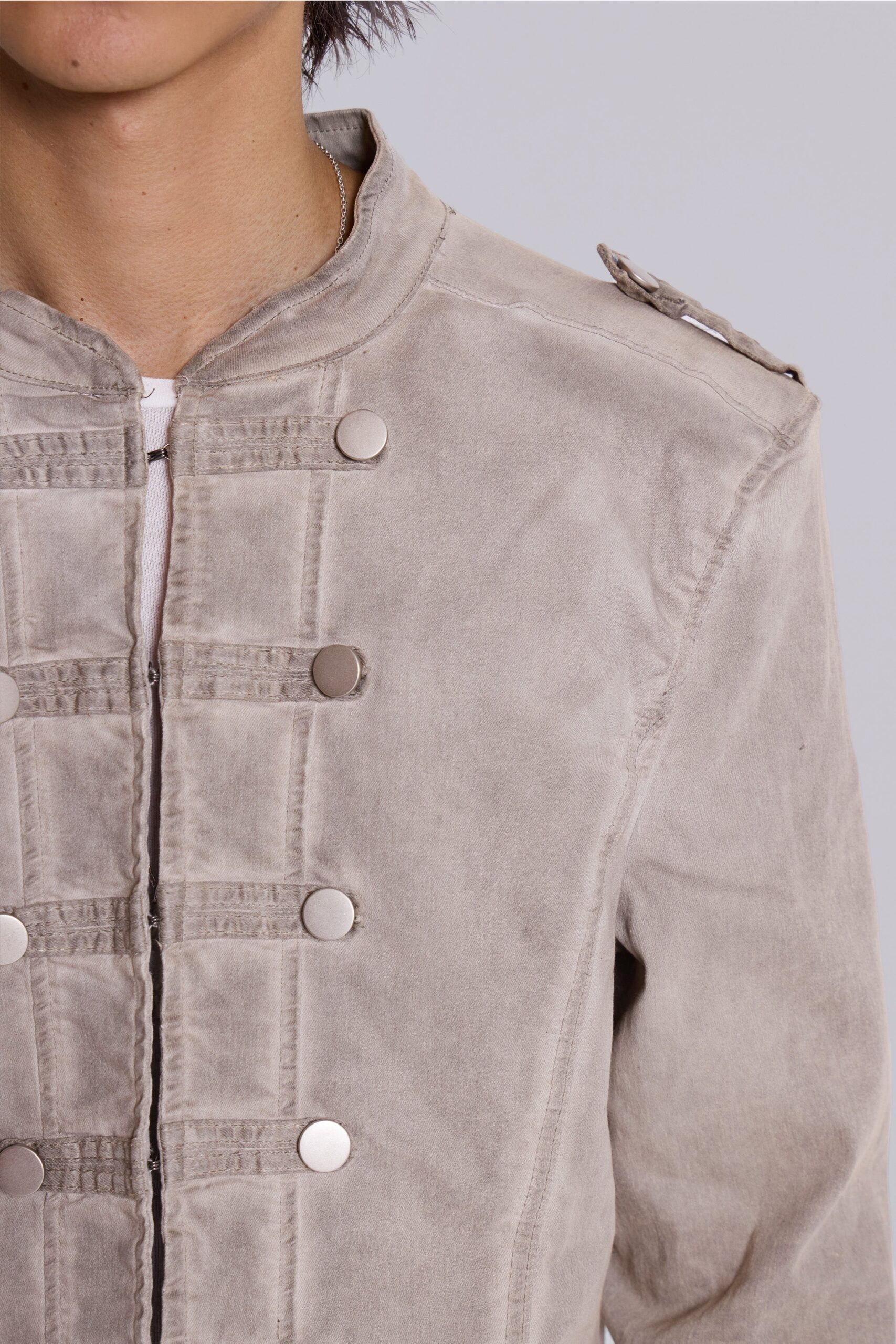 Rebel Military Jacket in Clay