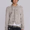 Rebel Military Jacket in Clay