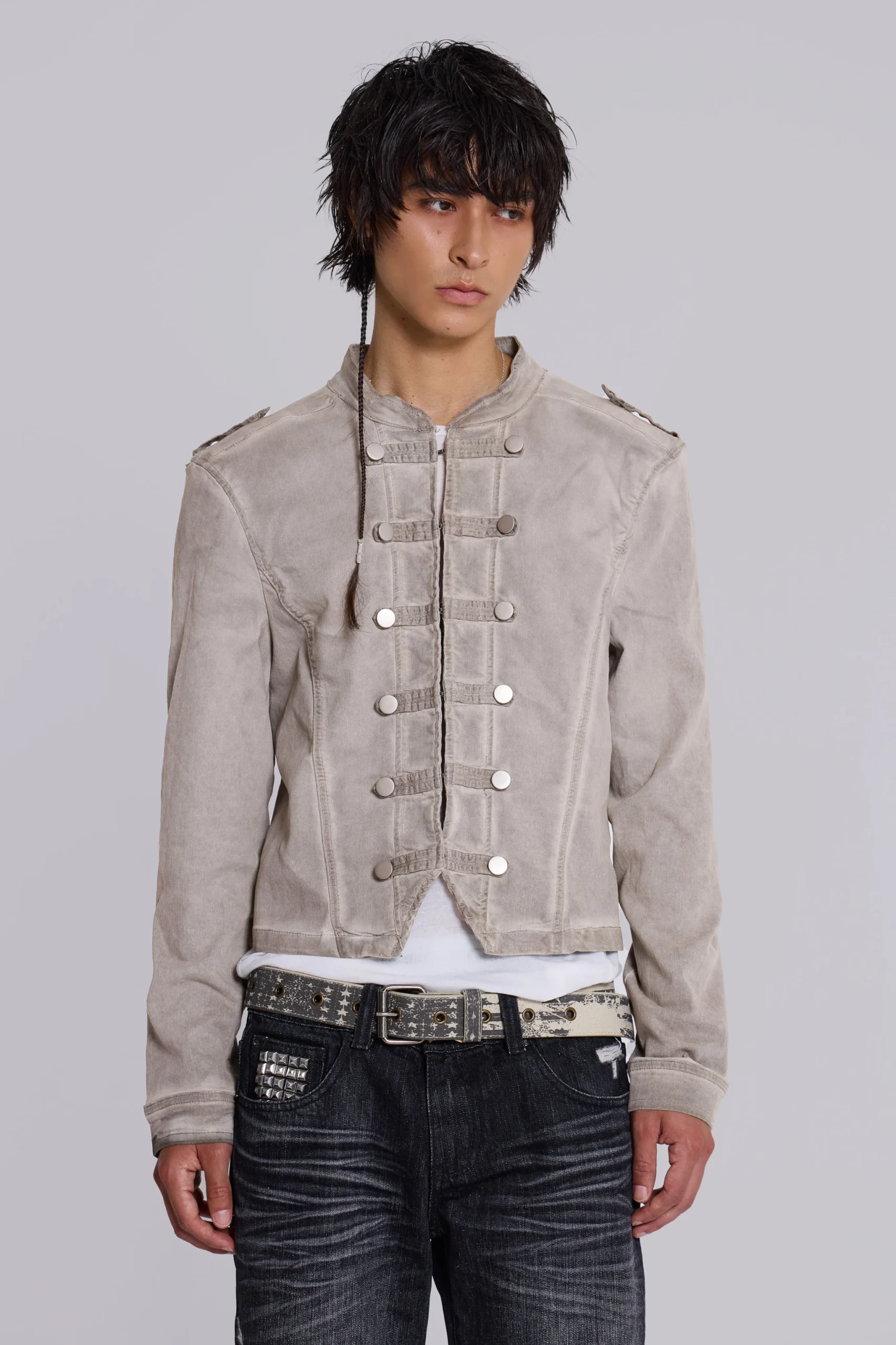 Rebel Military Jacket in Clay