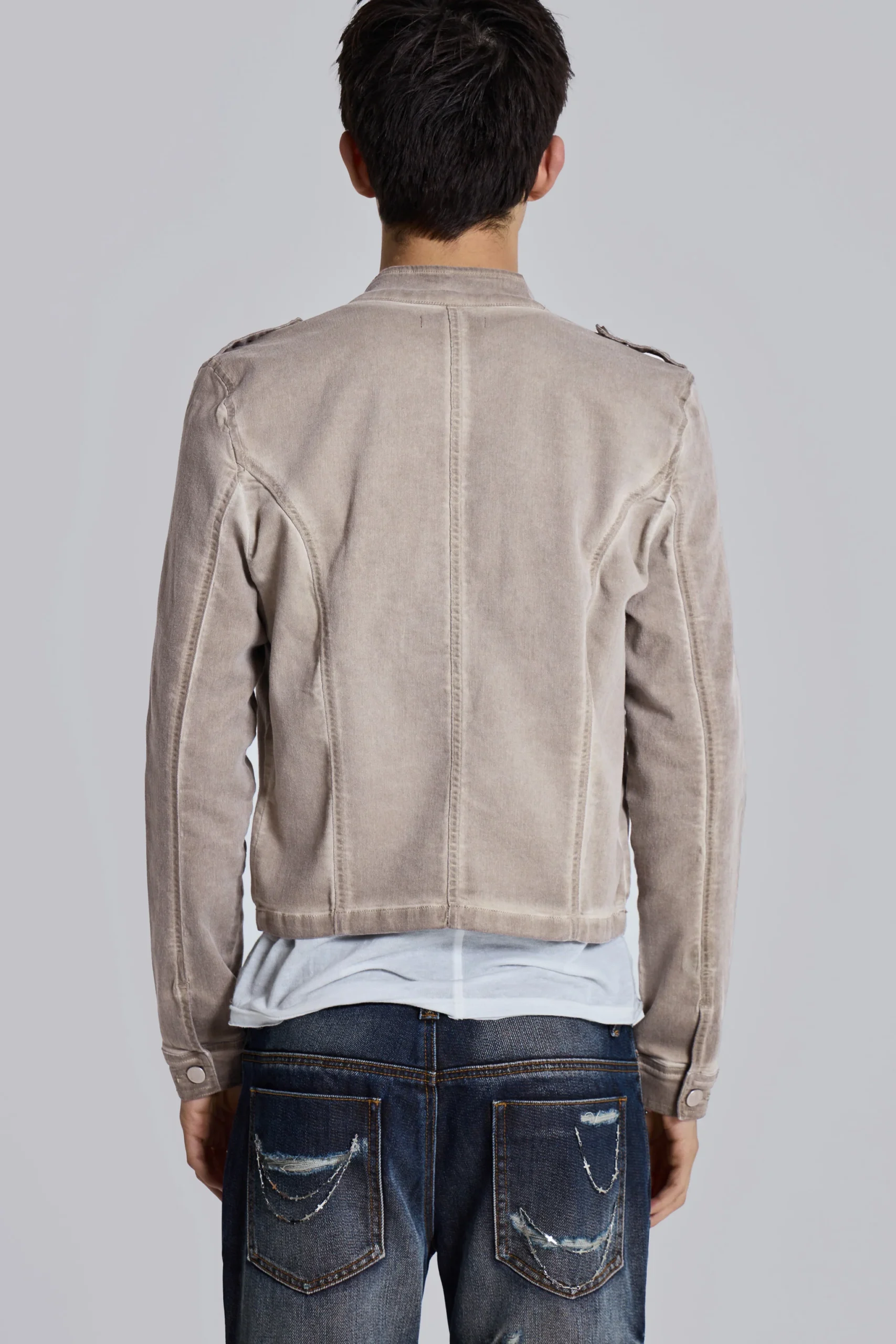Rebel Military Jacket in Clay