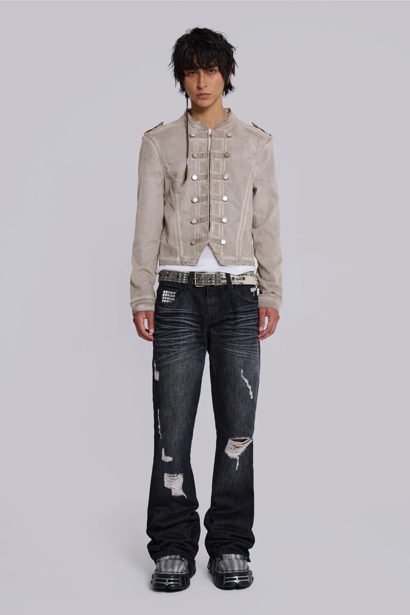 Rebel Military Jacket in Clay