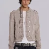 Rebel Military Jacket in Clay