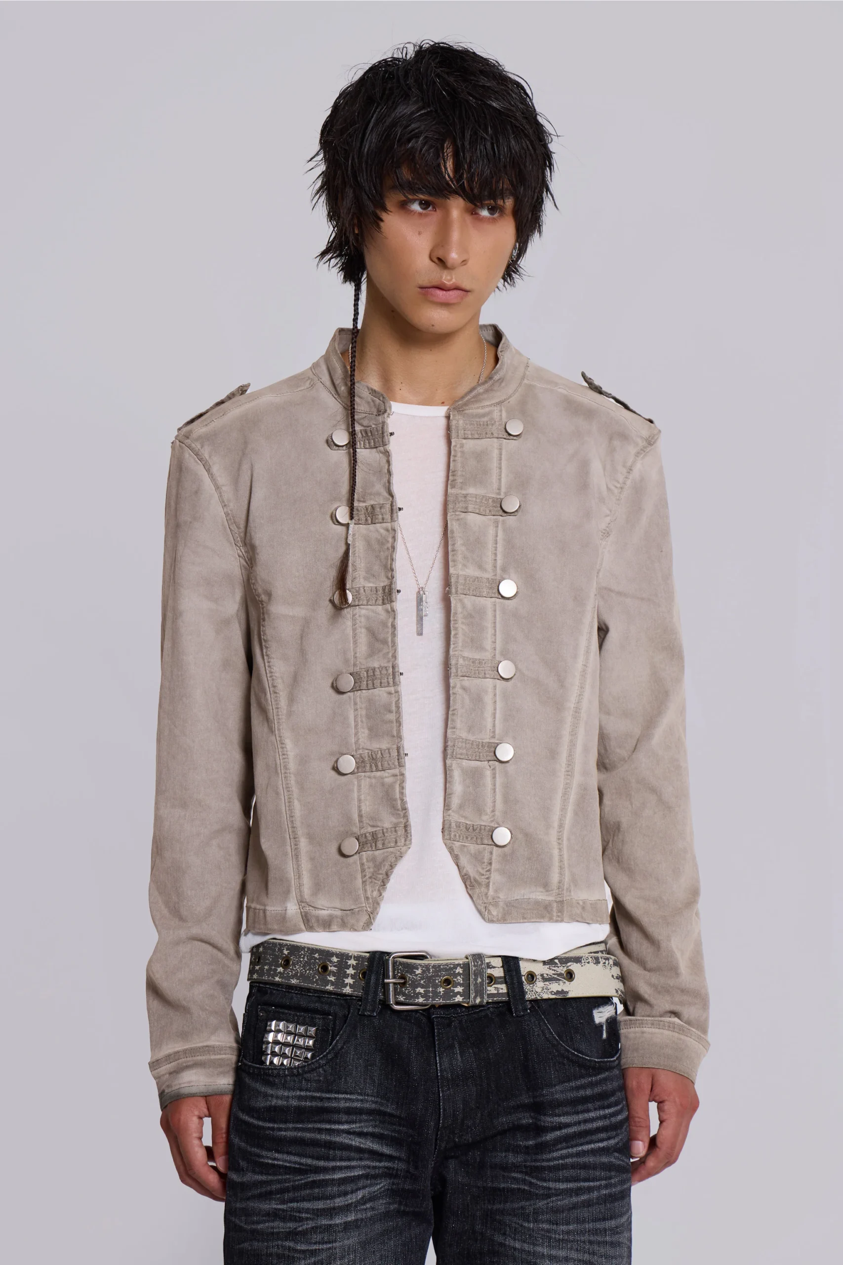 Rebel Military Jacket in Clay