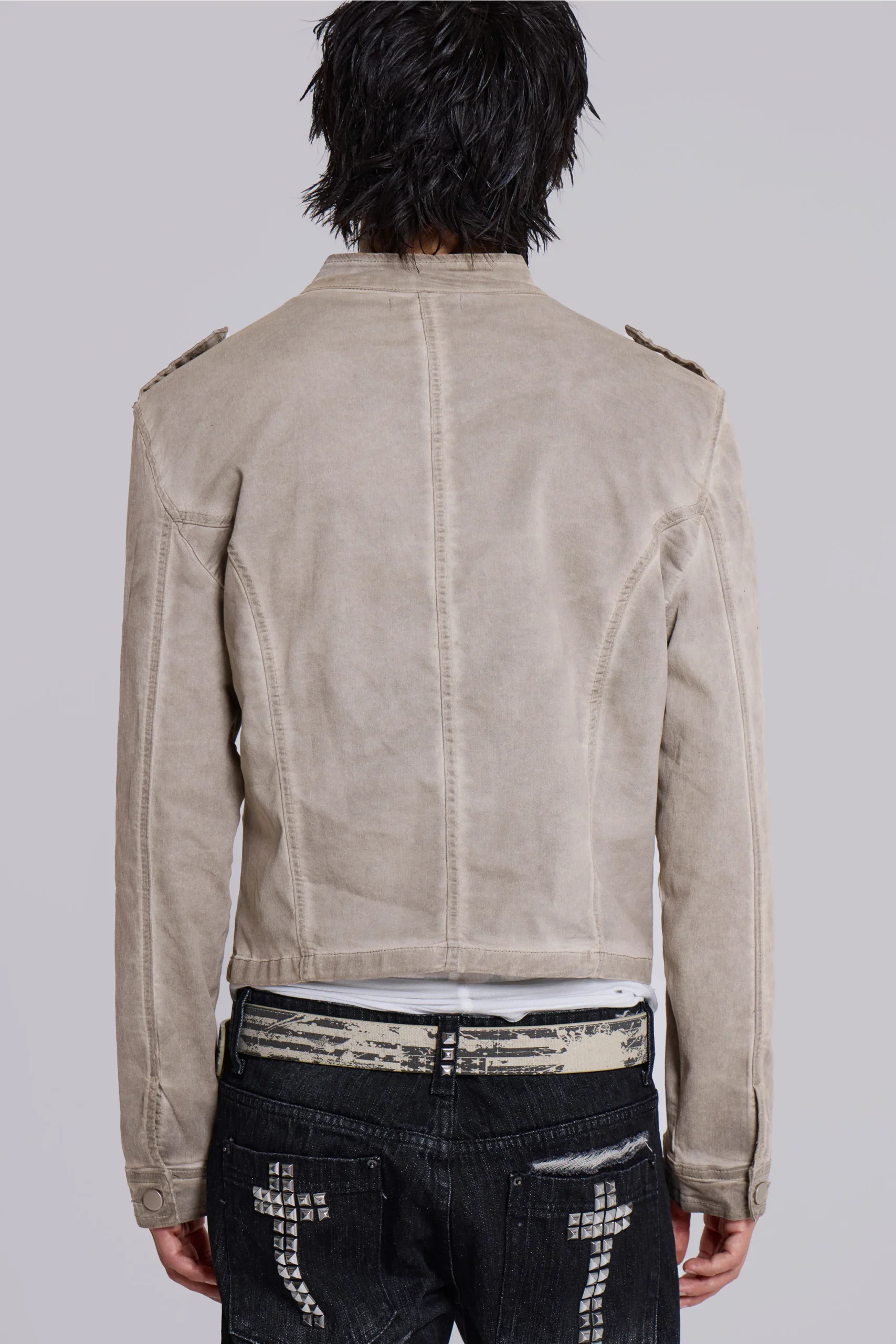 Rebel Military Jacket in Clay